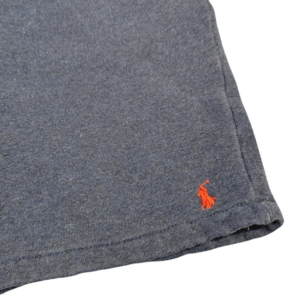 Polo Ralph Lauren Boys Size M 10-12 Terry Drawstring Sweat Shorts Blue Red Pony - Picture 2 of 16